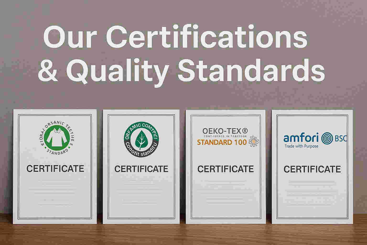 Our Certifications & Quality Standards