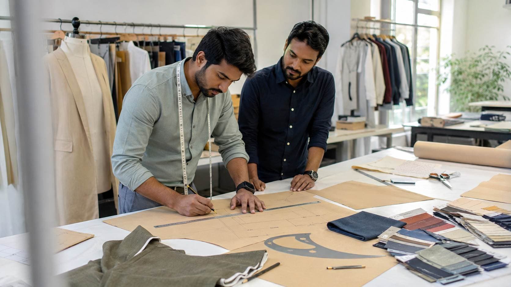 Pattern making and CAD pattern design for custom clothing production