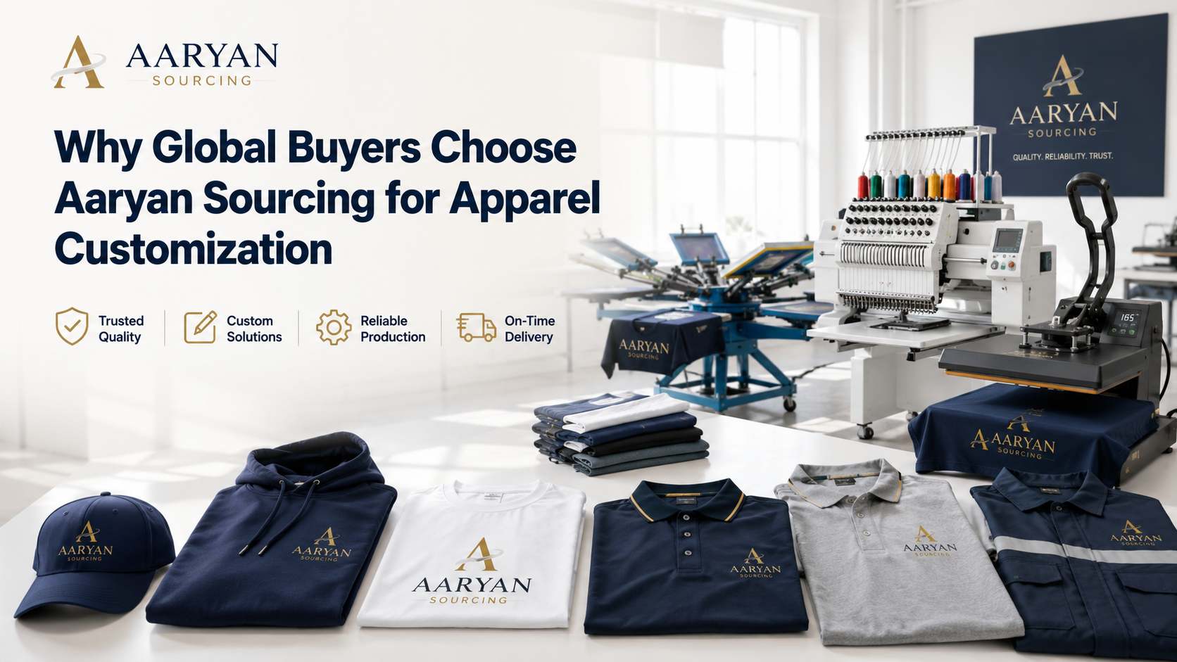 Why Choose Aaryan Sourcing for Apparel Customization? - Custom apparel printing and embroidery